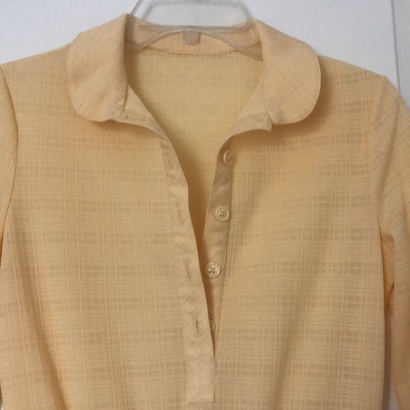 ILGWU Vintage Yellow Dress - Picture 4 of 11